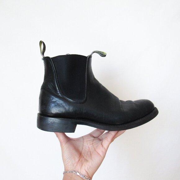 R.M. WILLIAMS Vintage 1980s Mens Black Genuine Leather Chelsea Boots Size Mens 8 main image 7